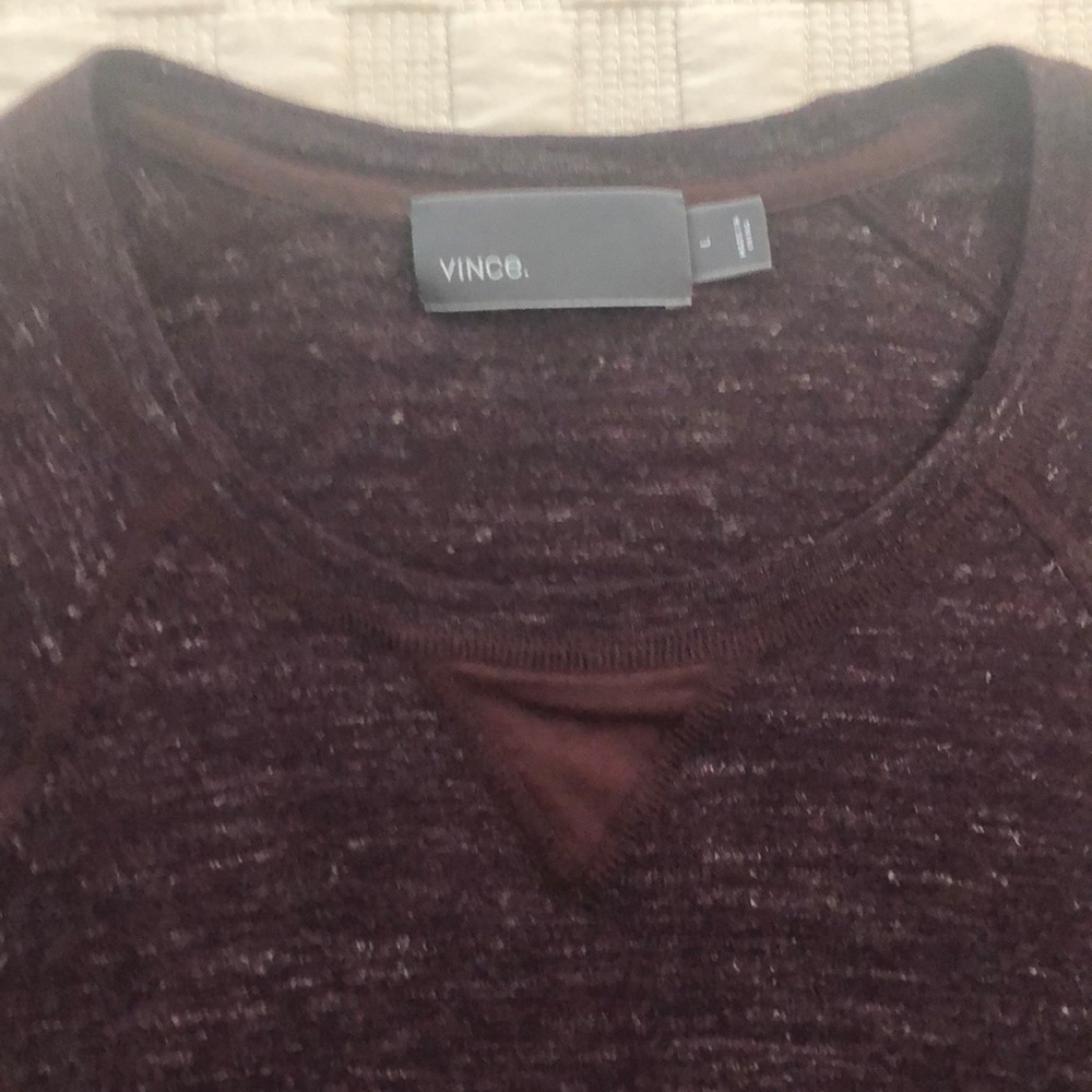 Lightweight Vince heathered maroon jersey